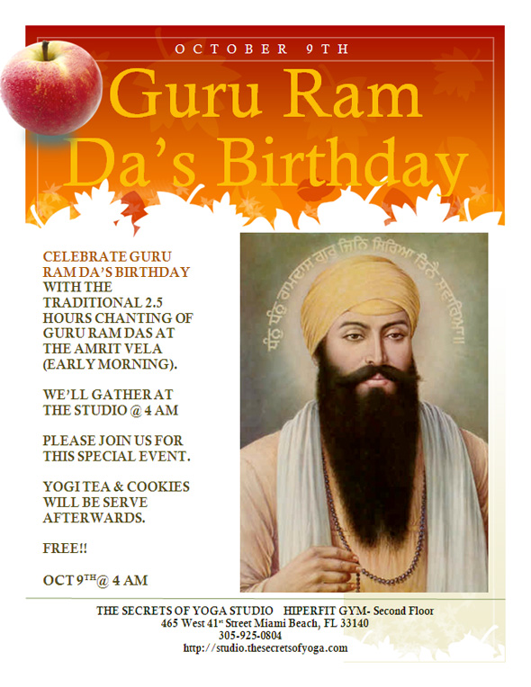 GURU RAM DAS BIRTHDAY